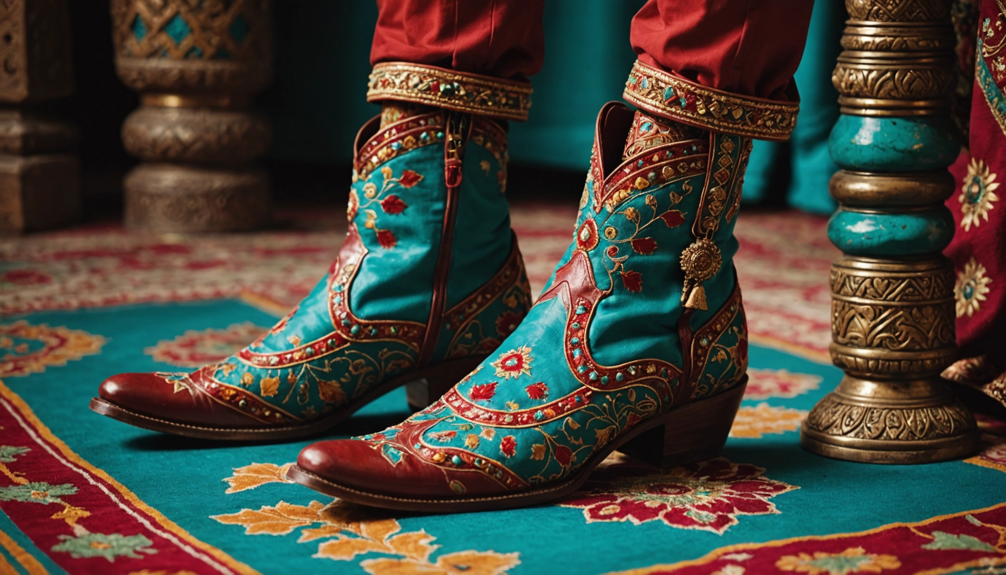 bottines style indien femme